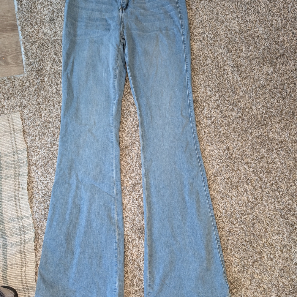 Fashion Nova Light Blue Flare Jeans